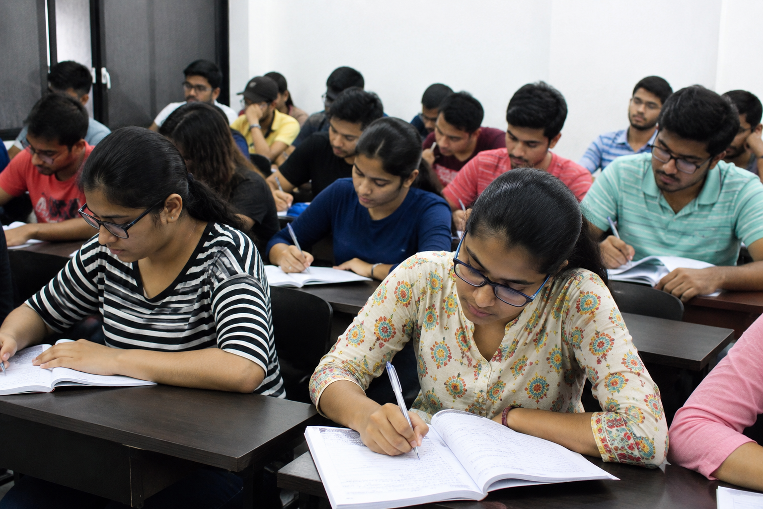 Students focused